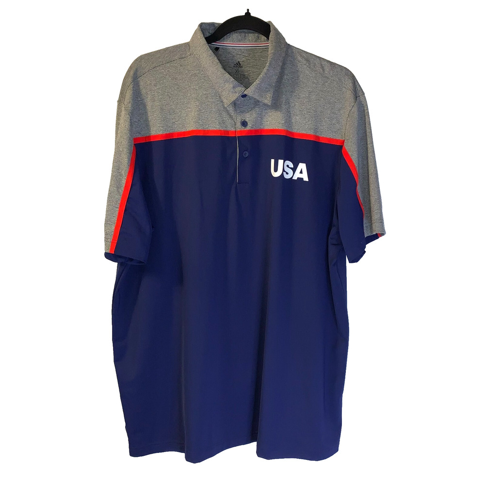 Adidas Men's USA Golf Polo Size XL Lightweight Performance Ultimate 365 FJ7884